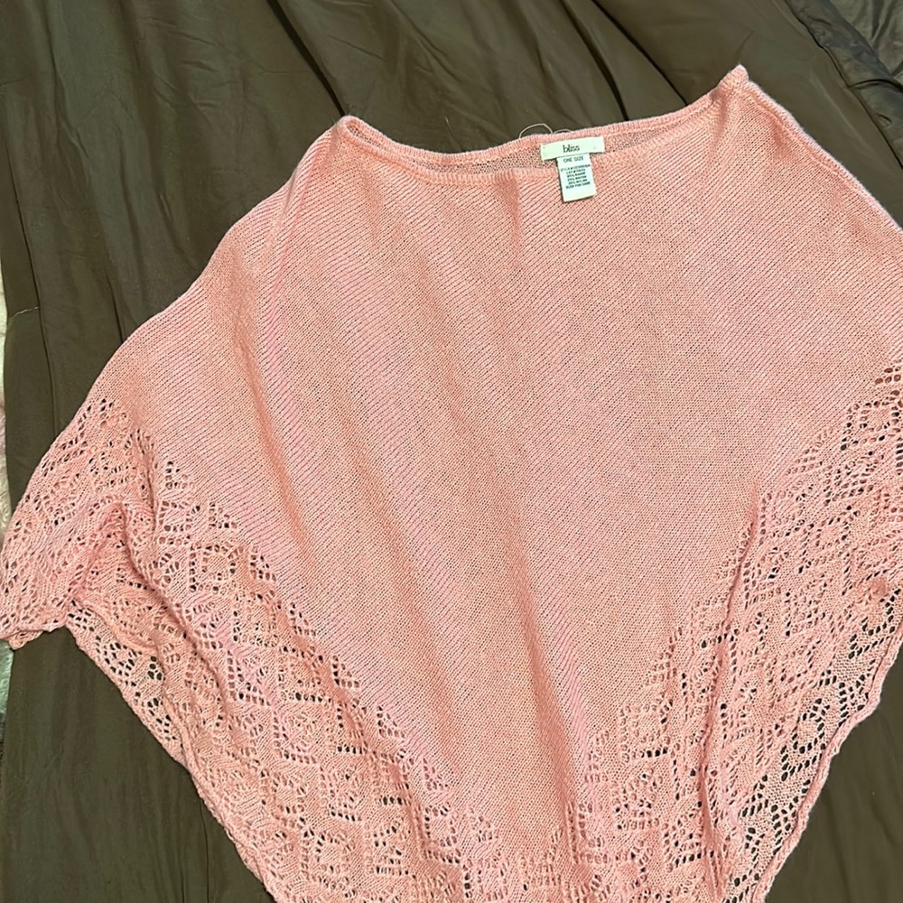 Pink poncho